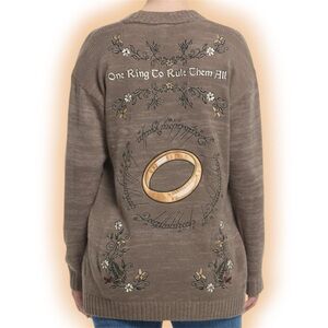 Firm! The Lord Of The Rings Floral Icons Cardigan (Size Junior XL)
